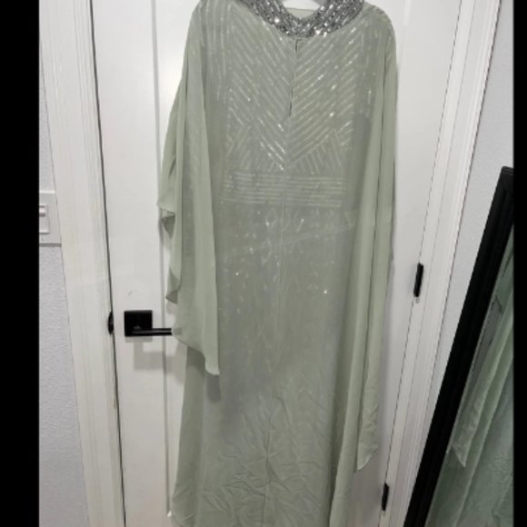 Frock and Frill Amelia Rose - Priscilla, Sage Silver Gown WITH CAPE ($300 value) - Picture 10 of 15